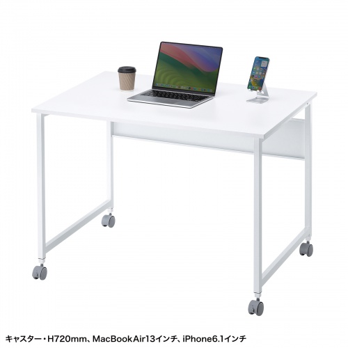 パソコンデスク（W1000・ホワイト・フレキシブルデスク・オフィスデスク） SH-FX1070W サンワサプライ