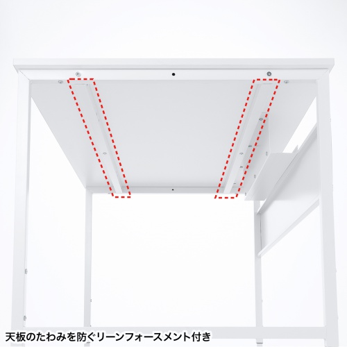 パソコンデスク（W1000・ホワイト・フレキシブルデスク・オフィスデスク） SH-FX1070W サンワサプライ