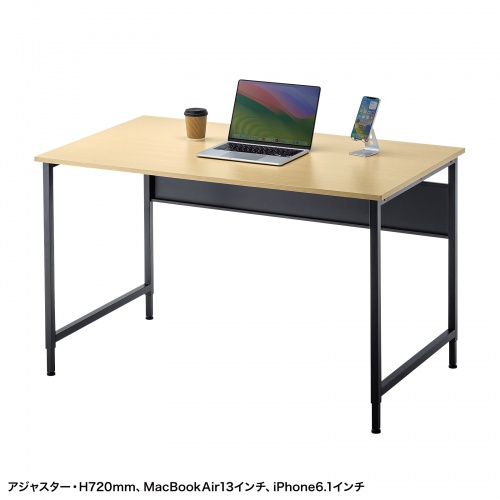 パソコンデスク（W1200・木目・シンプルデスク・オフィスデスク・フレキシブルデスク） SH-FX1270M サンワサプライ