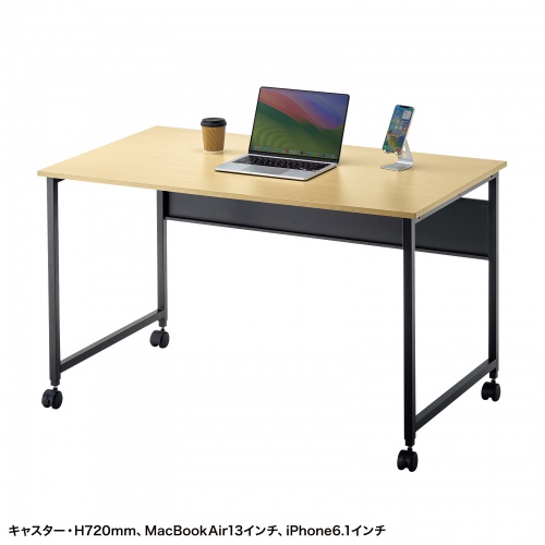 パソコンデスク（W1200・木目・シンプルデスク・オフィスデスク・フレキシブルデスク） SH-FX1270M サンワサプライ