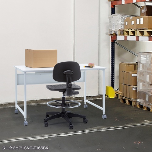 パソコンデスク（W1200・ホワイト・オフィスデスク・フレキシブルデスク・シンプルデスク） SH-FX1270W サンワサプライ