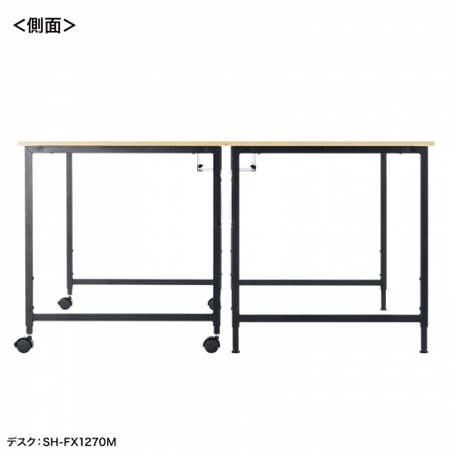 パソコンデスク（W1600・木目・オフィスデスク・シンプルデスク・フレキシブルデスク） SH-FX1670M サンワサプライ