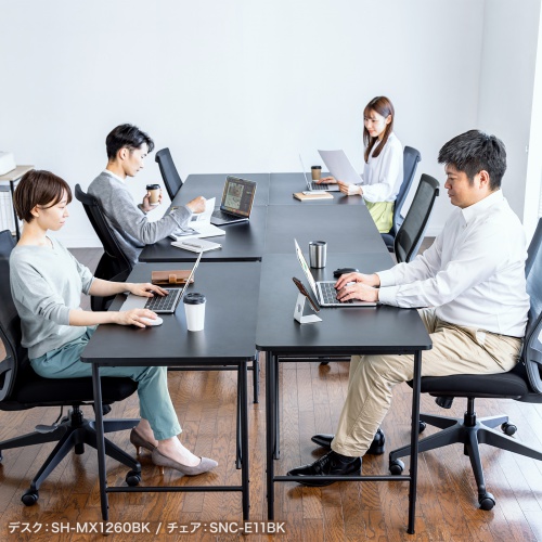 マルチワークデスク（W800・ブラック）SH-MX0860BK