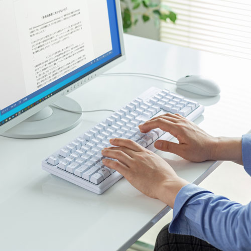 日本語109キーボード（USB・レーザー刻印キー・高耐久設計
