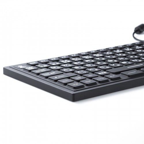 キーボード（有線・マグネット内蔵・防水・防塵・シリコン・USB・おすすめ・ブラック） SKB-BS8BK サンワサプライ