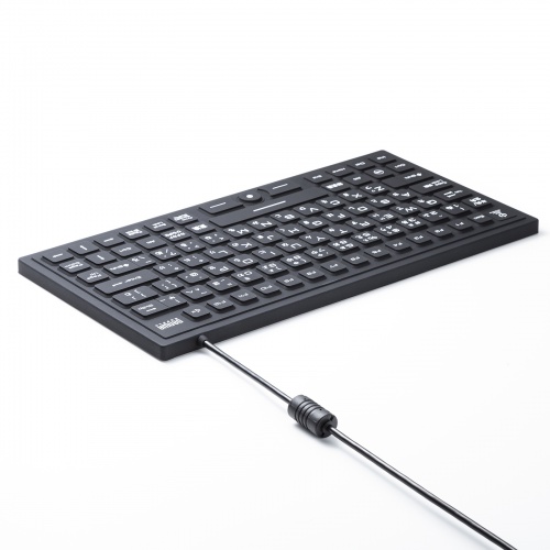 キーボード（有線・マグネット内蔵・防水・防塵・シリコン・USB・おすすめ・ブラック） SKB-BS8BK サンワサプライ