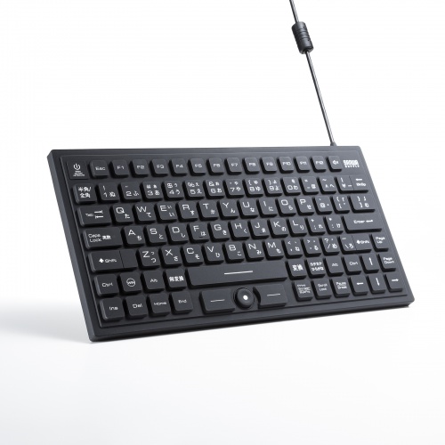 キーボード（有線・マグネット内蔵・防水・防塵・シリコン・USB・おすすめ・ブラック） SKB-BS8BK サンワサプライ