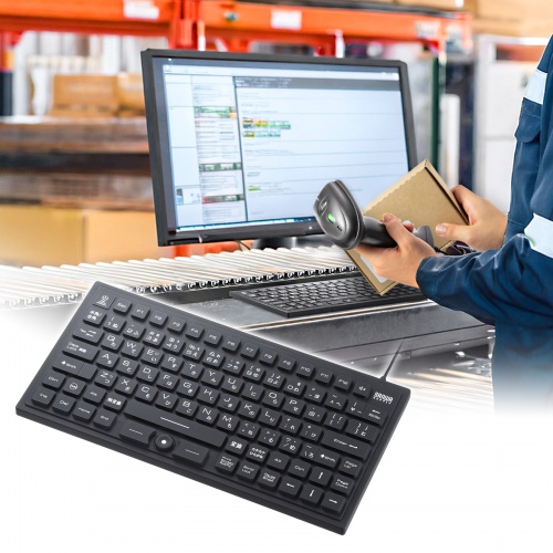 キーボード（有線・マグネット内蔵・防水・防塵・シリコン・USB・おすすめ・ブラック） SKB-BS8BK サンワサプライ