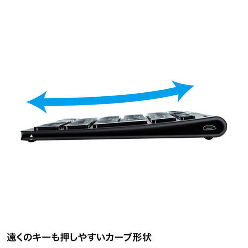 Bluetoothキーボード(コンパクト・スリム・パンタグラフ・iPhone15・iPhone15plus・ブラック) SKB-BT32BK サンワサプライ