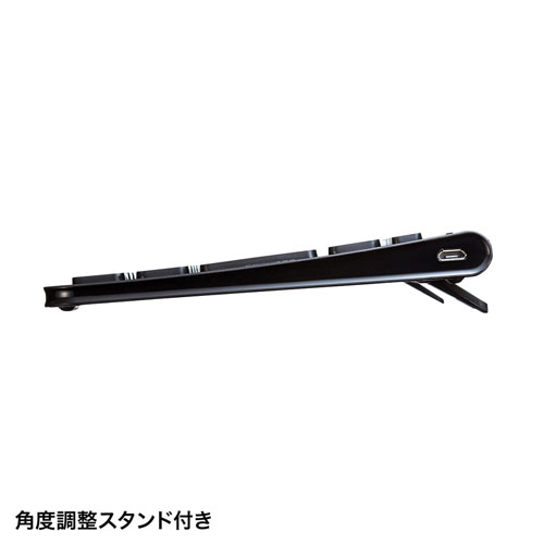 Bluetoothキーボード(コンパクト・スリム・パンタグラフ・iPhone15・iPhone15plus・ブラック) SKB-BT32BK サンワサプライ