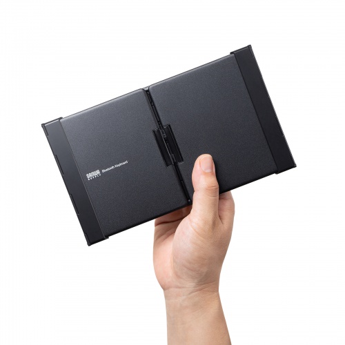 折りたたみBluetoothキーボード（テンキー付き・フルキーボード・充電式・104キー日本語配列・iPhone15・iPhone15plus・ブラック） SKB-BT35BK サンワサプライ