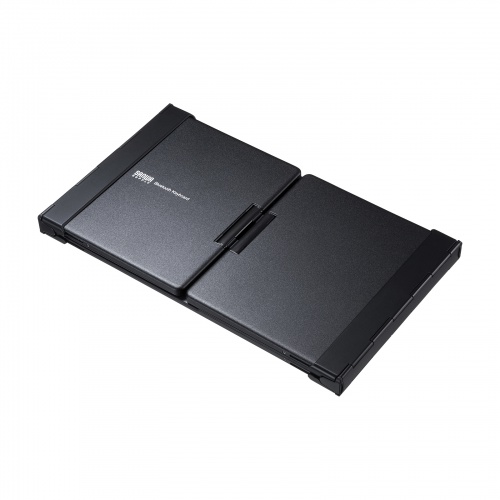 折りたたみBluetoothキーボード（テンキー付き・フルキーボード・充電式・104キー日本語配列・iPhone15・iPhone15plus・ブラック） SKB-BT35BK サンワサプライ