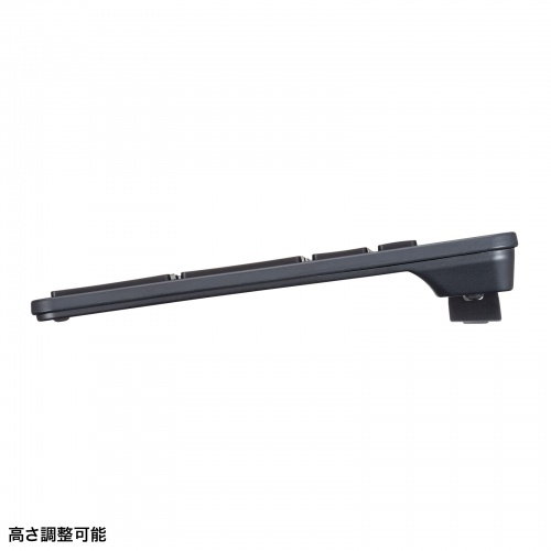 Bluetoothキーボード（ソーラー充電式・テンキー付き・マルチペアリング・Windows・macOS・iOS・Android・再生プラスチック） SKB-BTEC1BK サンワサプライ