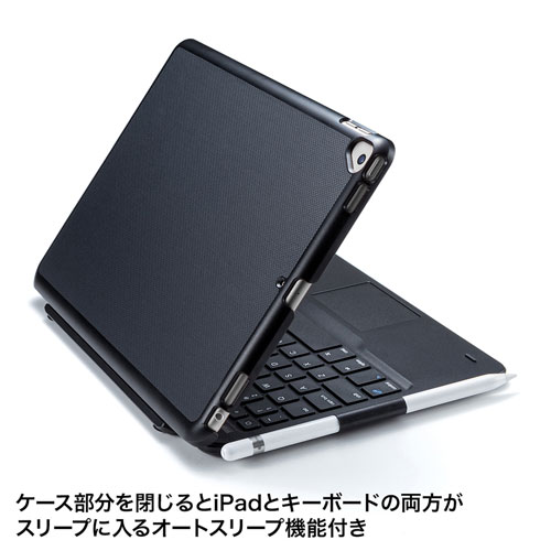 10.2インチiPad専用ケース付きキーボード（2019年発売モデル・Bluetooth・無線・パンタグラフ・タッチパッド内蔵）