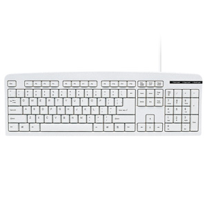 キーボード（有線・PS/2・英語・104・スタンダード・メンブレン・テンキーあり・アイボリー） SKB-E1PN サンワサプライ