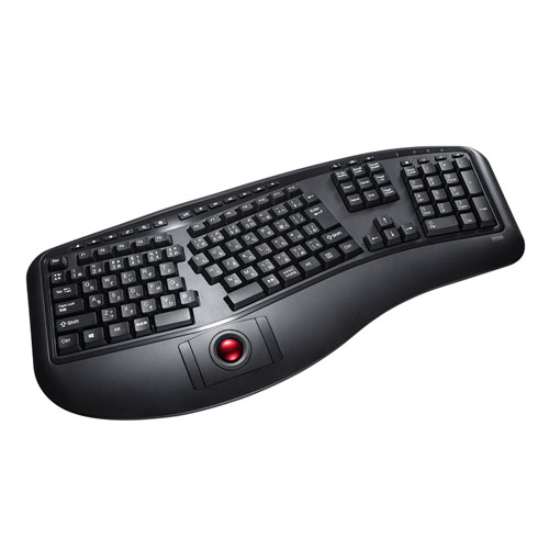 エルゴノミクスキーボード(ワイヤレス・トラックボール・メンブレン