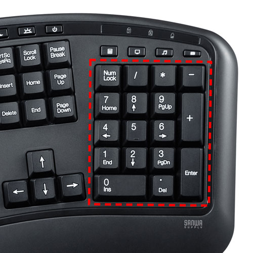 エルゴノミクスキーボード(ワイヤレス・トラックボール
