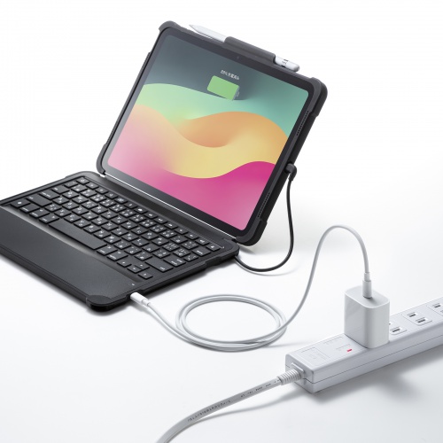 iPadケース（第10世代専用・キーボード付き・コンパクト・iPad A16・タイプCケーブル接続）SKB-IP6BK サンワサプライ | 激安通販のイーサプライ