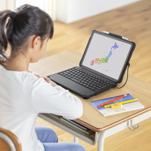 iPad 第10世代専用ケース付きキーボード（Type-Cケーブル接続）