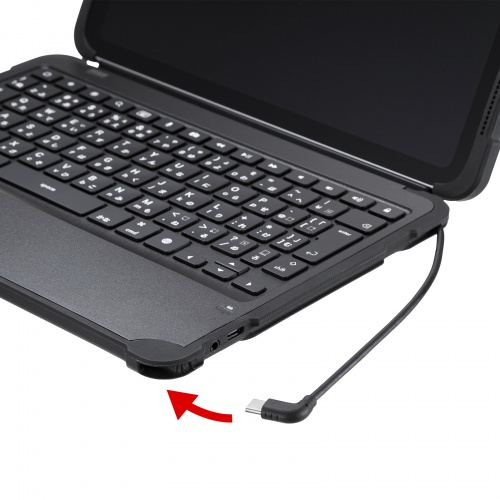iPad 第10世代専用ケース付きキーボード（Type-Cケーブル接続）