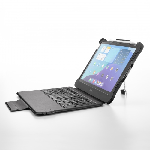 iPad 第10世代 専用ケース 一体型 キーボード（タイプC・有線接続・スタンド・耐衝撃ケース・3.5mm・充電対応・日本語配列・ペンホルダー・iPad 11インチ A16 対応・ブラック）