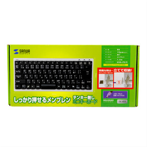 スタンダードキーボードと同じ19mmキーピッチでテンキー無しコンパクトキーボード（シルバー） SKB-KG3SV サンワサプライ