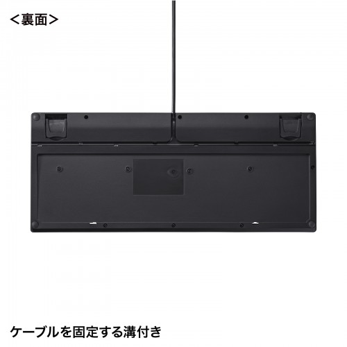 キーボード（コンパクト・メンブレン・有線・USBハブ2ポート付き・テンキーなし・おすすめ・ブラック） SKB-KG3UH2BK サンワサプライ