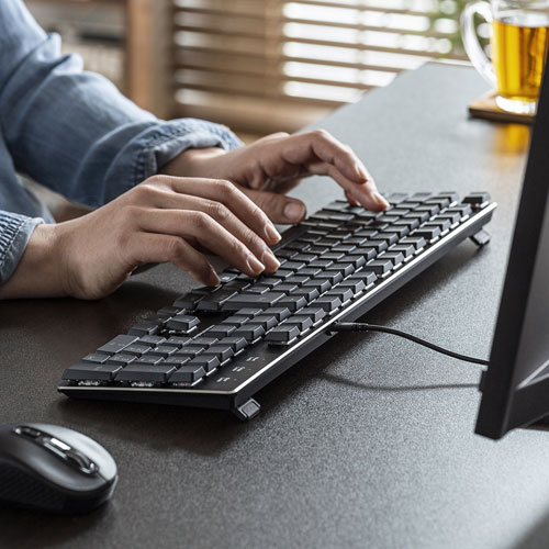 キーボード（メカニカル・ゲーミング機能・ハイエンドユーザー向け・赤