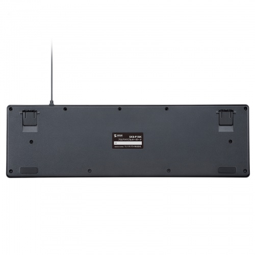 プログラマブルキーボード（43キー・割付・メンブレン・有線接続・ブラック）