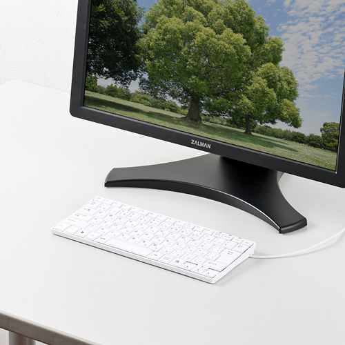 キーボード（コンパクト・パンタグラフ・有線・テンキーなし・おすすめ・USB・ホワイト） SKB-SL18WN サンワサプライ