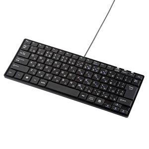 キーボード（コンパクト・パンダグラフ・有線・USB・テンキーなし 