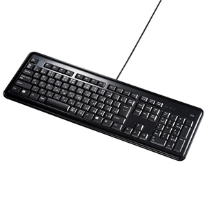 【アウトレット･訳あり・セール】USBハブ付キーボード　SKB-SL21UHBK　サンワサプライ