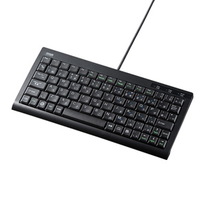 【訳あり 新品】USBキーボード（スリム・コンパクト・ブラック） ※箱にキズ、汚れあり