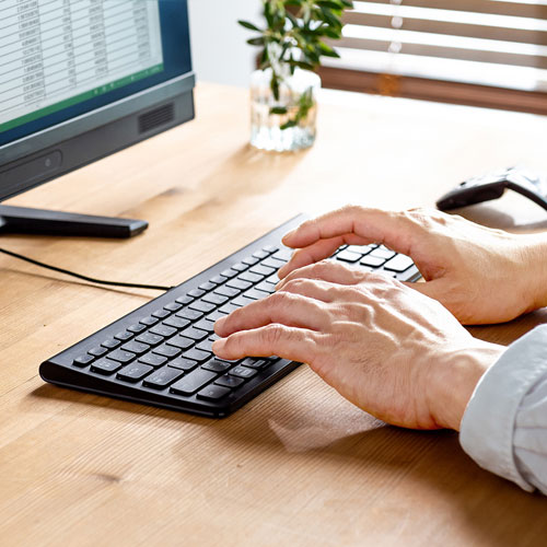 USBキーボード(コンパクト・スリム・パンタグラフ・テンキー付き・ブラック) SKB-SL31BK サンワサプライ