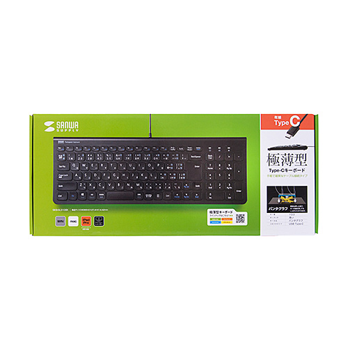 キーボード（USB Type-C・タブレット・スリム・薄型・テンキー付き・持ちはこび・iPhone15・iPhone15plus・ブラック) SKB-SL31CBK サンワサプライ
