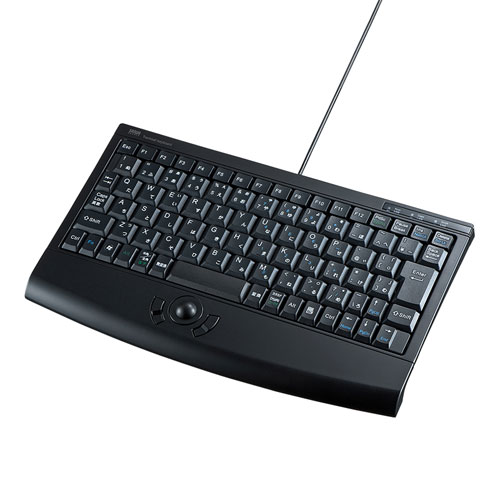 トラックボール内蔵キーボード（USB・コンパクト） SKB-TR05BK
