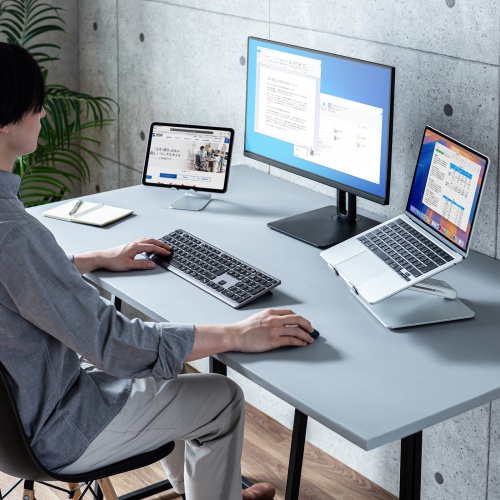 Bluetoothキーボード（USB充電式・ワイヤレス・BT＆ USB Aレシーバー・マルチペアリング・2.4GHz・日本語配列・パンタグラフ式・ブラック）