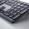 Bluetoothキーボード（USB充電式・ワイヤレス・BT＆ USB Aレシーバー・マルチペアリング・2.4GHz・日本語配列・パンタグラフ式・ブラック）