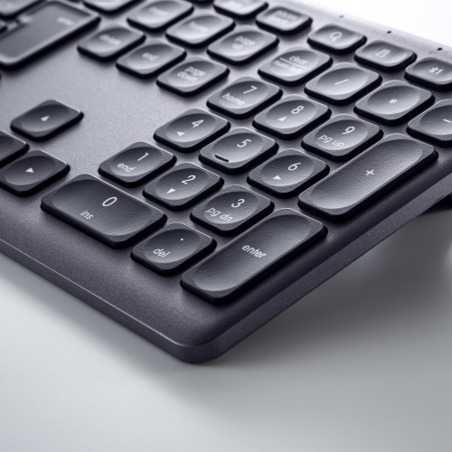 Bluetoothキーボード（USB充電式・ワイヤレス・BT＆ USB Aレシーバー・マルチペアリング・2.4GHz・日本語配列・パンタグラフ式・ブラック）