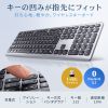 Bluetoothキーボード（USB充電式・ワイヤレス・BT＆ USB Aレシーバー・マルチペアリング・2.4GHz・日本語配列・パンタグラフ式・ブラック）