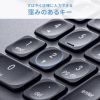 Bluetoothキーボード（USB充電式・ワイヤレス・BT＆ USB Aレシーバー・マルチペアリング・2.4GHz・日本語配列・パンタグラフ式・ブラック）
