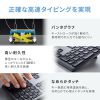 Bluetoothキーボード（USB充電式・ワイヤレス・BT＆ USB Aレシーバー・マルチペアリング・2.4GHz・日本語配列・パンタグラフ式・ブラック）