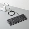 Bluetooth＋2.4Gコンボキーボード（USB充電式・ワイヤレス・BT＆ USB Aレシーバー・テンキーレス・マルチペアリング・2.4GHz・日本語配列・パンタグラフ式・コンパクト・ブラック））