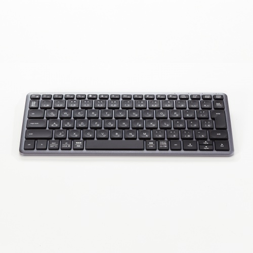 Bluetooth＋2.4Gコンボキーボード（USB充電式・ワイヤレス・BT＆ USB Aレシーバー・テンキーレス・マルチペアリング・2.4GHz・日本語配列・パンタグラフ式・コンパクト・ブラック））