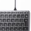 Bluetooth＋2.4Gコンボキーボード（USB充電式・ワイヤレス・BT＆ USB Aレシーバー・テンキーレス・マルチペアリング・2.4GHz・日本語配列・パンタグラフ式・コンパクト・ブラック））