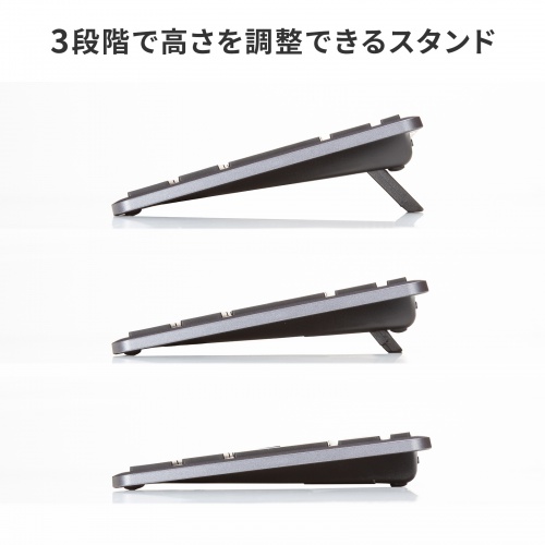 Bluetooth＋2.4Gコンボキーボード（USB充電式・ワイヤレス・BT＆ USB Aレシーバー・テンキーレス・マルチペアリング・2.4GHz・日本語配列・パンタグラフ式・コンパクト・ブラック））