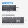 Bluetooth＋2.4Gコンボキーボード（USB充電式・ワイヤレス・BT＆ USB Aレシーバー・テンキーレス・マルチペアリング・2.4GHz・日本語配列・パンタグラフ式・コンパクト・ブラック））