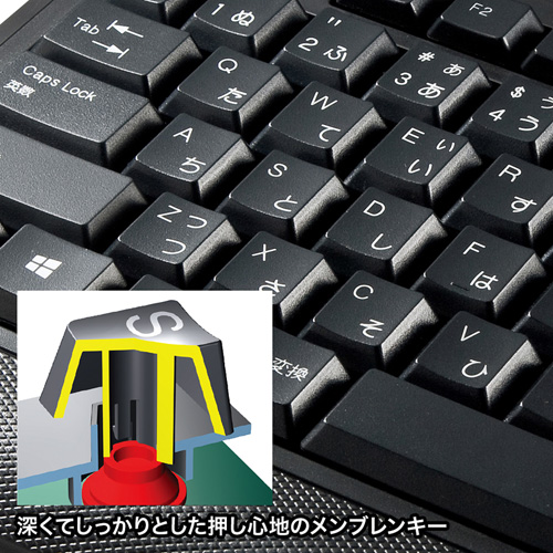 【アウトレット･訳あり・セール】ワイヤレスキーボード（ブラック・ブルーLEDマウス付き） SKB-WL24SETBK サンワサプライ