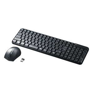 ワイヤレスキーボード（ブラック・マウス付き） SKB-WL25SETBK