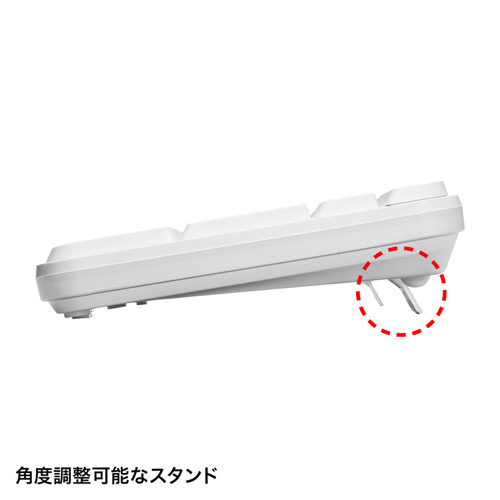 ワイヤレスキーボード（ホワイト・マウス付き） SKB-WL25SETW サンワサプライ